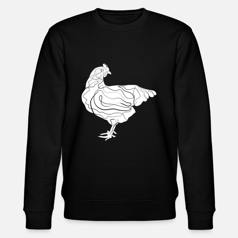 Huhn - Stanley/Stella Unisex Bio-Sweatshirt CHANGER  - Schwarz