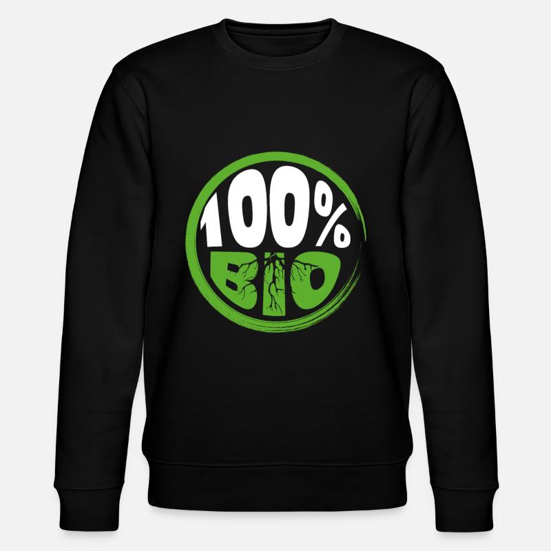 Umwelt Bio - Stanley/Stella Unisex Bio-Sweatshirt CHANGER  - Schwarz