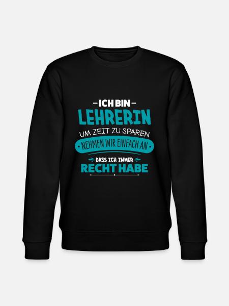 Lehrerin - Stanley/Stella Unisex Bio-Sweatshirt CHANGER  - Schwarz