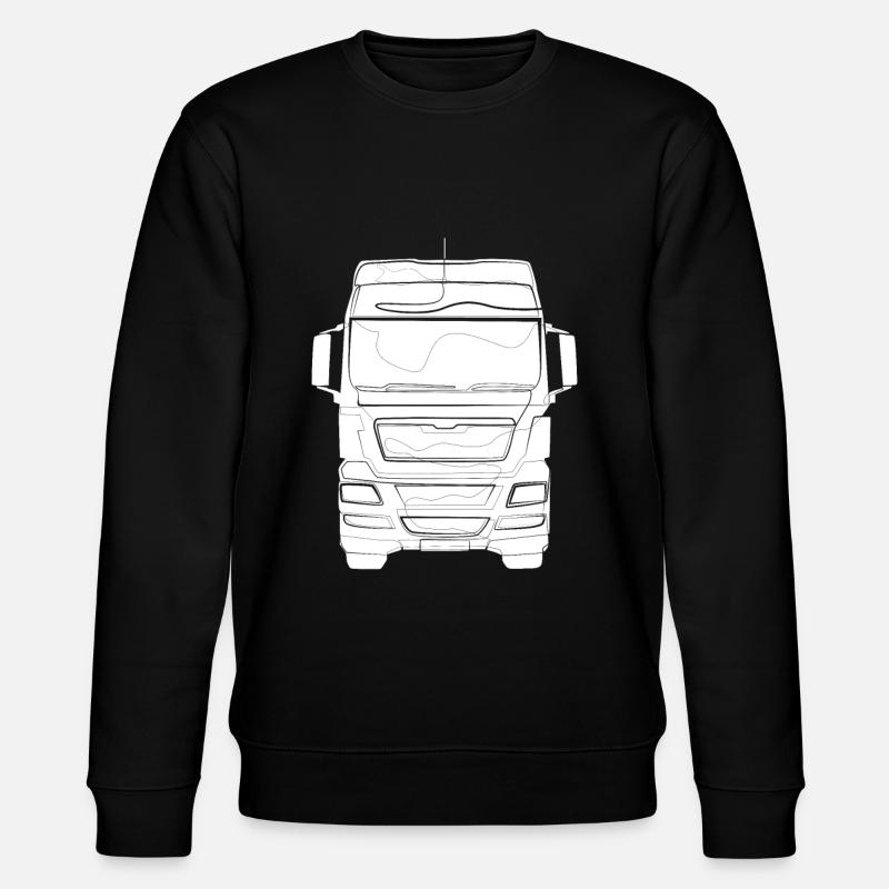 Trucker LKW - Stanley/Stella Unisex Bio-Sweatshirt CHANGER  - Schwarz