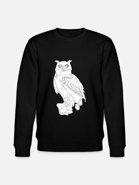 Uhu Eule - Stanley/Stella Unisex Bio-Sweatshirt CHANGER - Schwarz