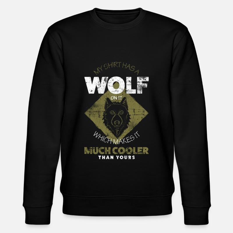 Wolf - Stanley/Stella CHANGER Unisex Organic Sweatshirt - black