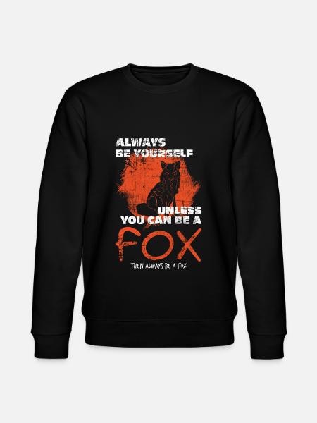 Fuchs - Stanley/Stella Unisex Bio-Sweatshirt CHANGER  - Schwarz