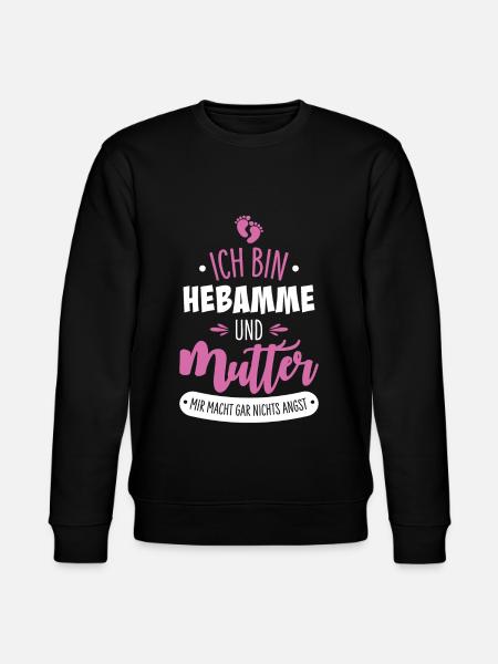 Midwife Mother - Stanley/Stella CHANGER Unisex Organic Sweatshirt - black