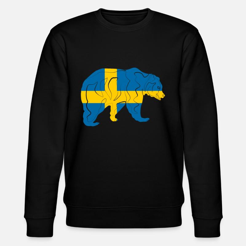 Schweden - Stanley/Stella Unisex Bio-Sweatshirt CHANGER  - Schwarz