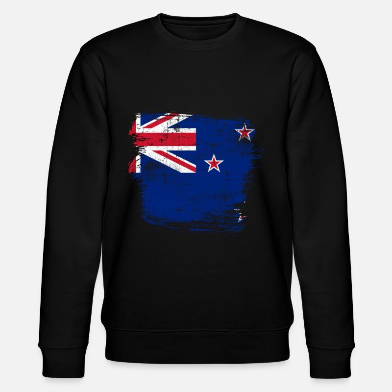 Neuseeland Flagge - Stanley/Stella Unisex Bio-Sweatshirt CHANGER  - Schwarz