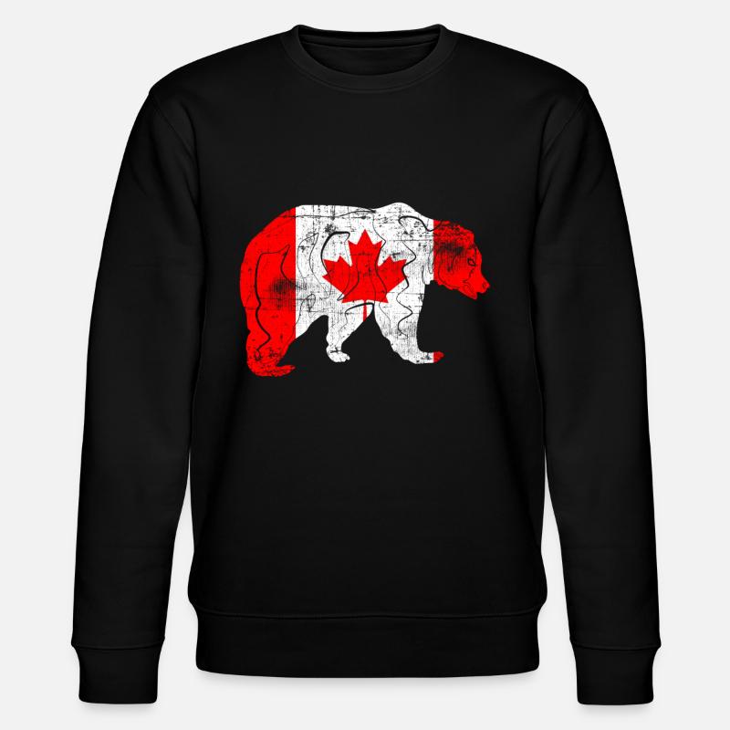 Drapeau du Canada - Sweat bio CHANGER Stanley/Stella Unisexe - noir