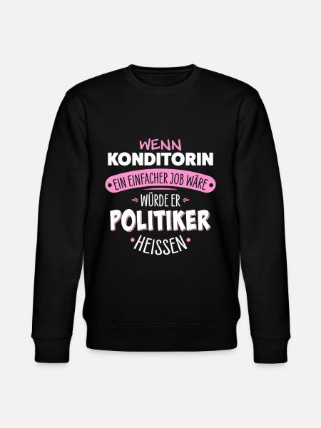 Konditorin - Stanley/Stella Unisex Bio-Sweatshirt CHANGER - Schwarz
