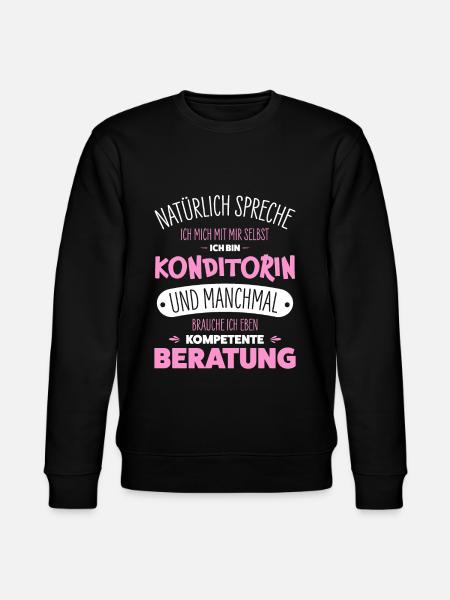 Konditorin - Stanley/Stella Unisex Bio-Sweatshirt CHANGER  - Schwarz