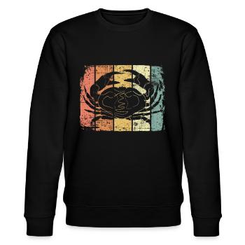 Krebs - Stanley/Stella Unisex Bio-Sweatshirt CHANGER  - Schwarz - Vorne - Nik (191cm) & Marisol (170cm)