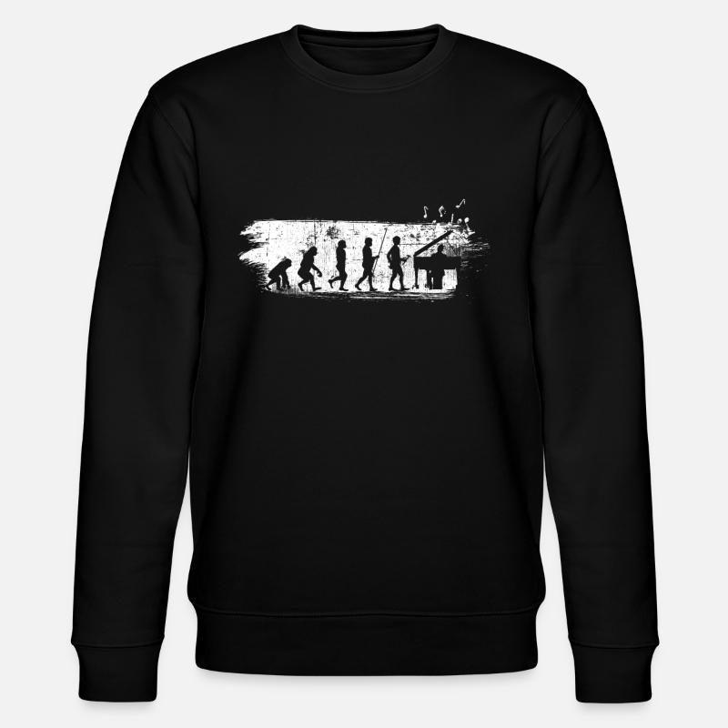 Klavier - Stanley/Stella Unisex Bio-Sweatshirt CHANGER  - Schwarz
