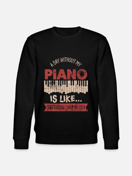 Klavier - Stanley/Stella Unisex Bio-Sweatshirt CHANGER - Schwarz