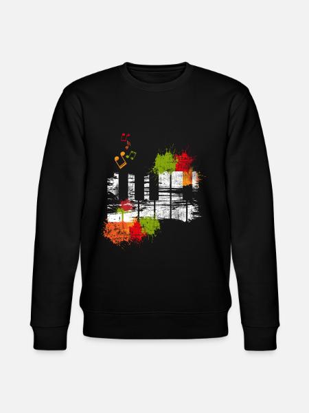 Klavier - Stanley/Stella Unisex Bio-Sweatshirt CHANGER - Schwarz