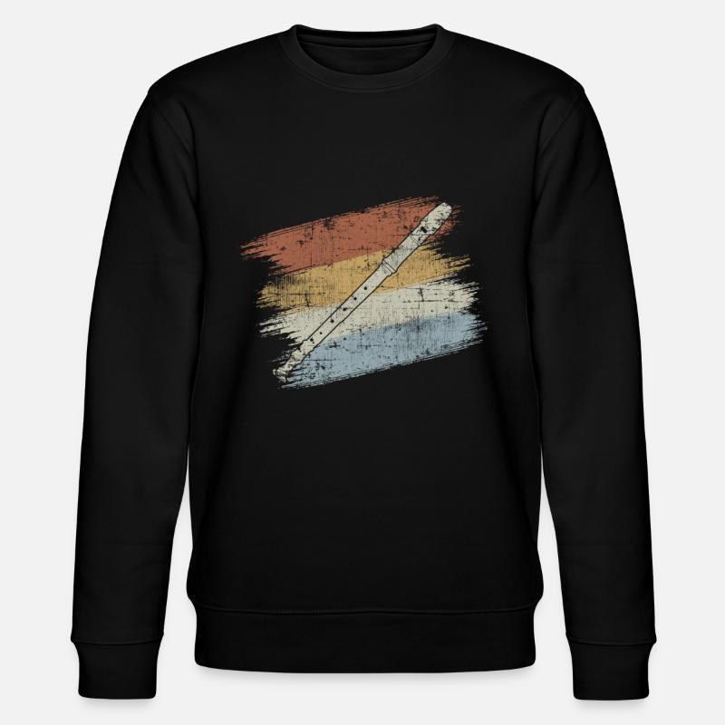 Flöte - Stanley/Stella Unisex Bio-Sweatshirt CHANGER  - Schwarz