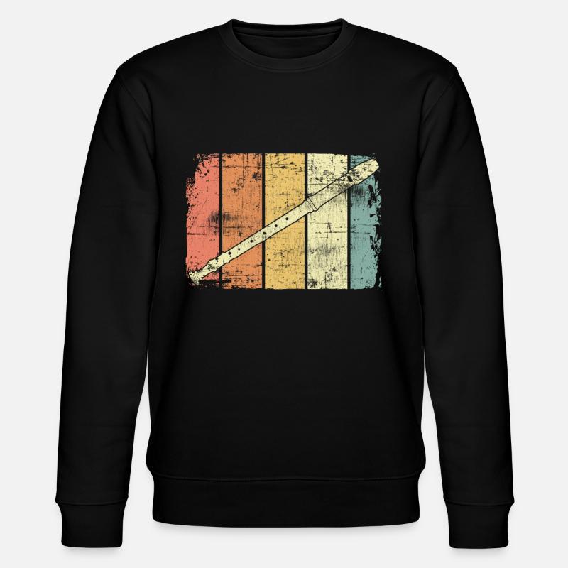 Flûte - Sweat bio CHANGER Stanley/Stella Unisexe - noir