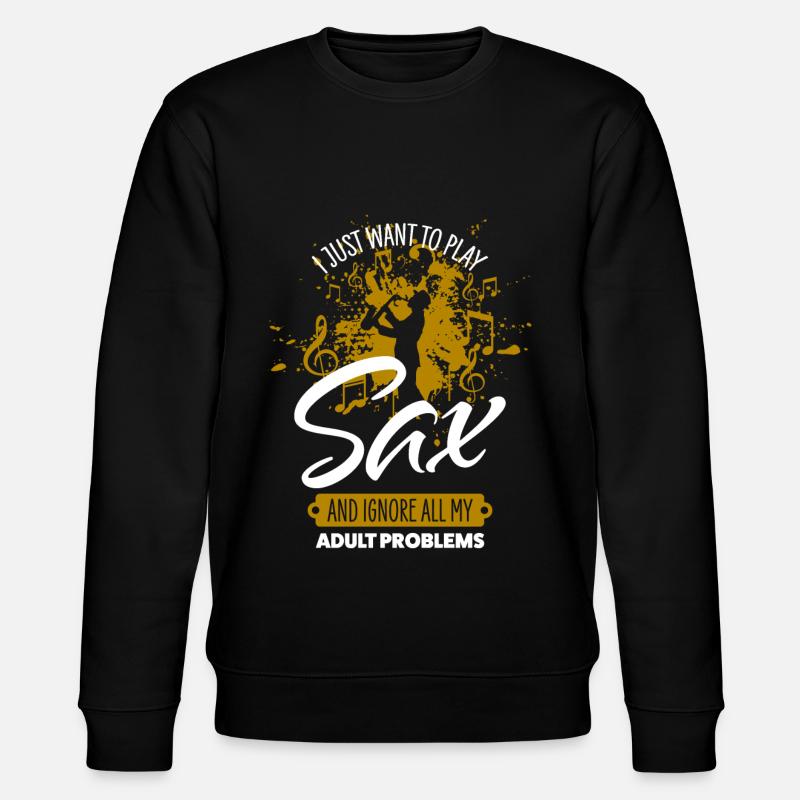 Saxophone - Sweat bio CHANGER Stanley/Stella Unisexe - noir