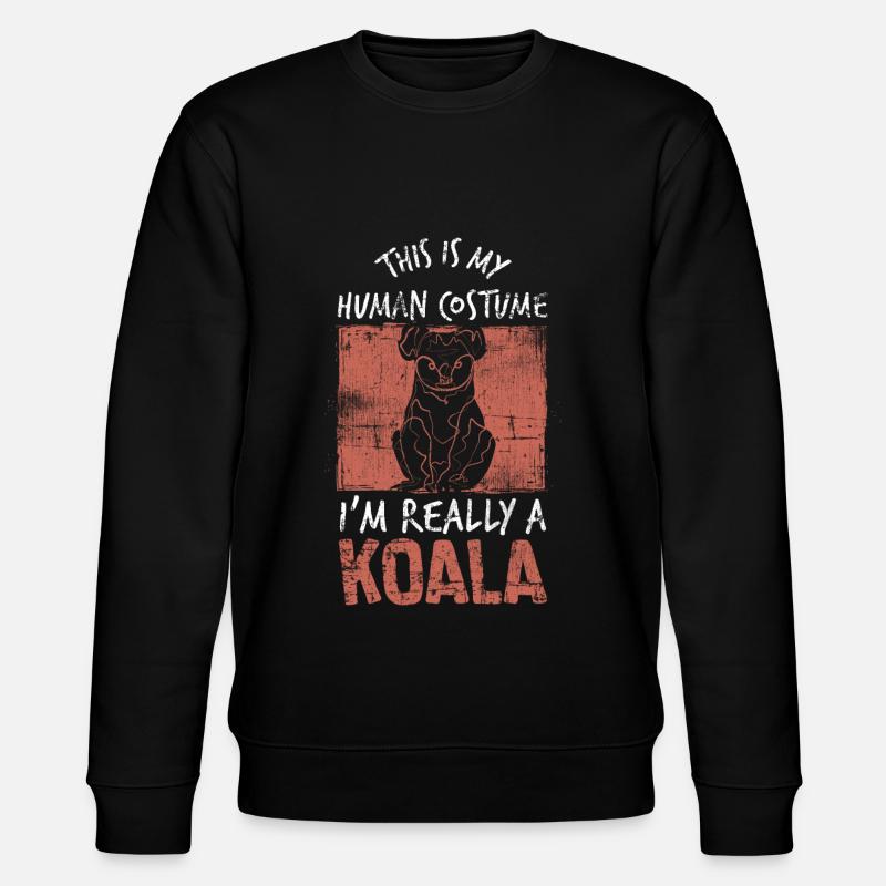 Koala Costume - Stanley/Stella CHANGER Unisex Organic Sweatshirt - black