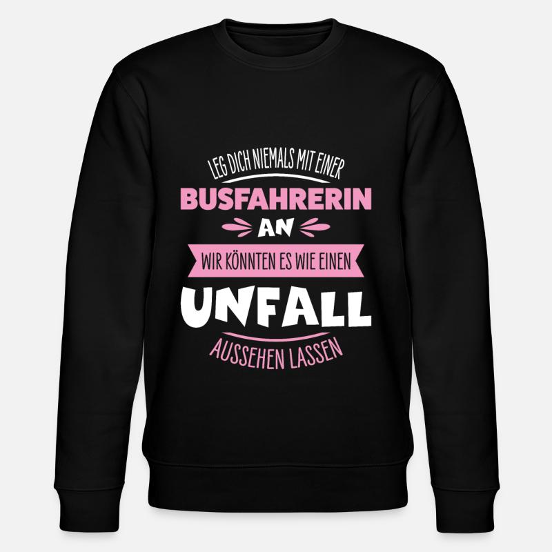 Busfahrerin - Stanley/Stella Unisex Bio-Sweatshirt CHANGER  - Schwarz