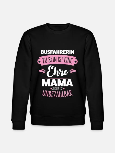 Busfahrerin Mama - Stanley/Stella Unisex Bio-Sweatshirt CHANGER  - Schwarz