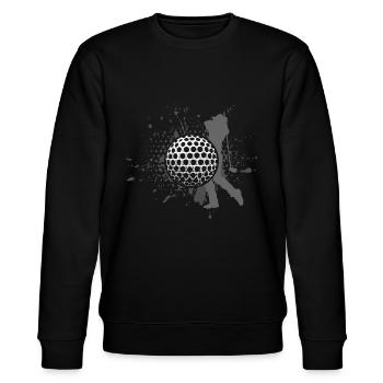 Golf - Stanley/Stella Unisex Bio-Sweatshirt CHANGER  - Schwarz - Vorne - Nik (191cm) & Marisol (170cm)