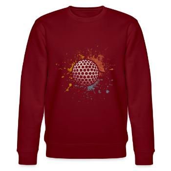 Golf - Stanley/Stella Unisex Bio-Sweatshirt CHANGER  - Burgunderrot - Vorne - Nik (191cm) & Marisol (170cm)