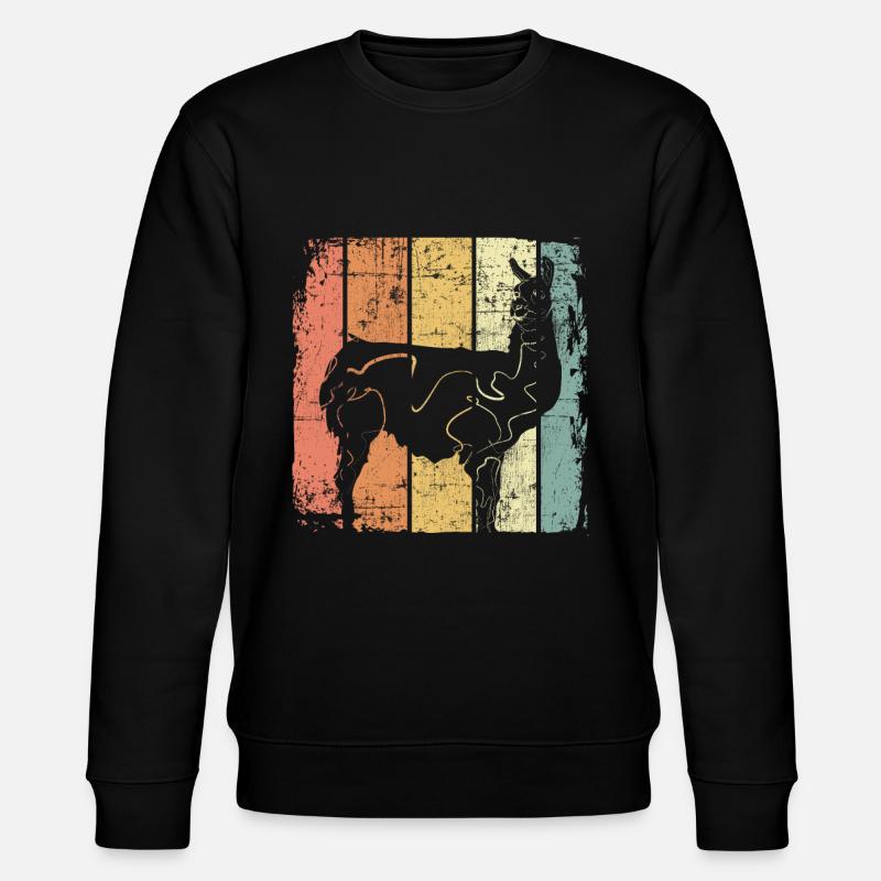 Lama - Stanley/Stella Unisex Bio-Sweatshirt CHANGER  - Schwarz