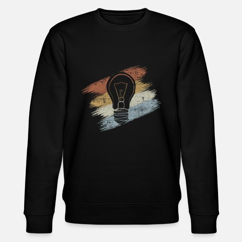 Light bulb - Stanley/Stella CHANGER Unisex Organic Sweatshirt - black