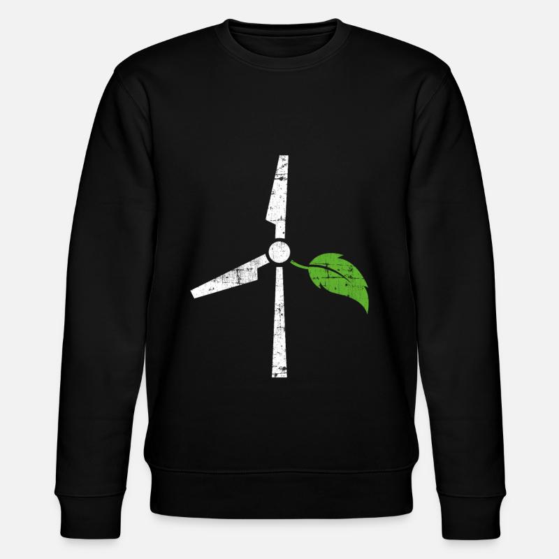 Protection de l’environnement éolien - Sweat bio CHANGER Stanley/Stella Unisexe - noir