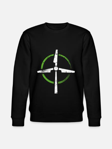 Wind power - Stanley/Stella CHANGER Unisex Organic Sweatshirt - black