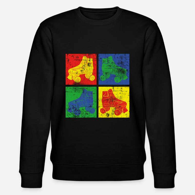 Roller-skate - Stanley/Stella CHANGER Unisex Organic Sweatshirt - black