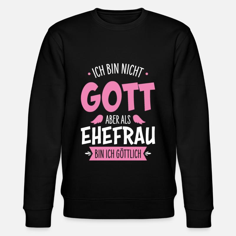 Ehefrau - Stanley/Stella Unisex Bio-Sweatshirt CHANGER  - Schwarz