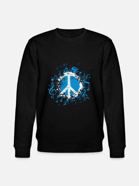 Peace Music Peace - Stanley/Stella CHANGER Unisex Organic Sweatshirt - black