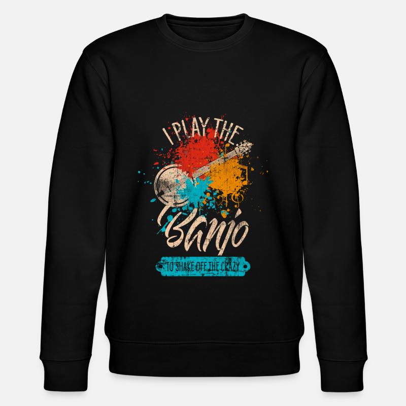 Banjo - Stanley/Stella Unisex Bio-Sweatshirt CHANGER  - Schwarz