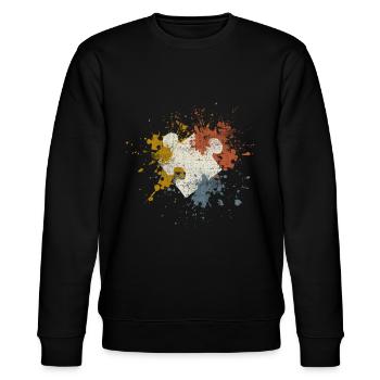 Puzzle - Stanley/Stella CHANGER Unisex Organic Sweatshirt - black - Front - Nik (191cm) & Marisol (170cm)