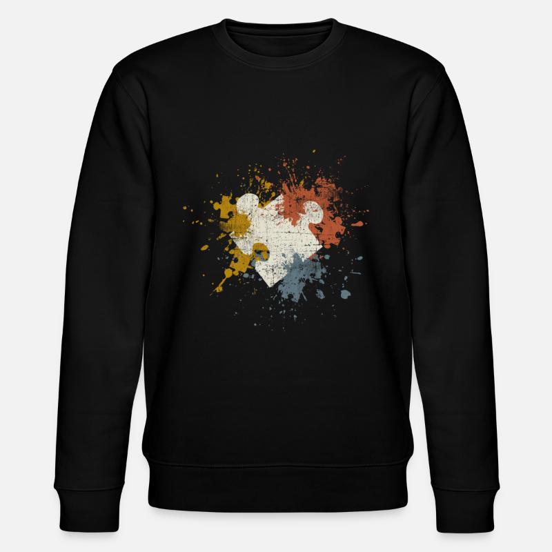 Puzzle - Stanley/Stella Unisex Bio-Sweatshirt CHANGER  - Schwarz