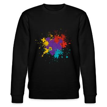 Puzzle - Stanley/Stella CHANGER Unisex Organic Sweatshirt - black - Front - Nik (191cm) & Marisol (170cm)