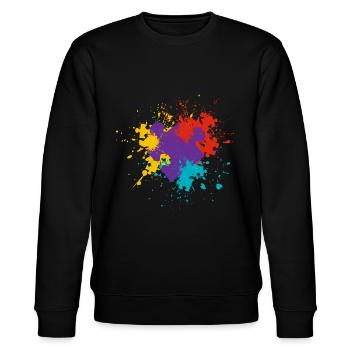 Puzzle - Stanley/Stella CHANGER Unisex Organic Sweatshirt - black - Front - Nik (191cm) & Marisol (170cm)