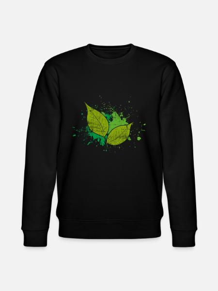 Feuille Nature - Sweat bio CHANGER Stanley/Stella Unisexe - noir
