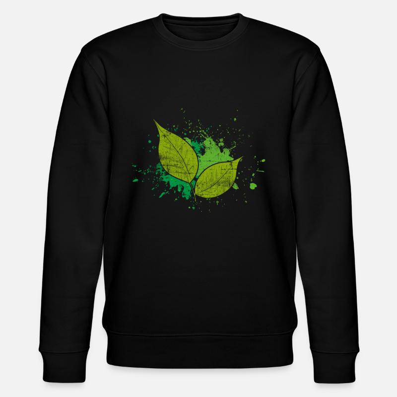 Leaf Nature - Stanley/Stella CHANGER Unisex Organic Sweatshirt - black