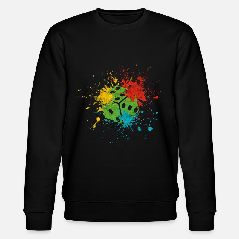 Würfel - Stanley/Stella Unisex Bio-Sweatshirt CHANGER - Schwarz