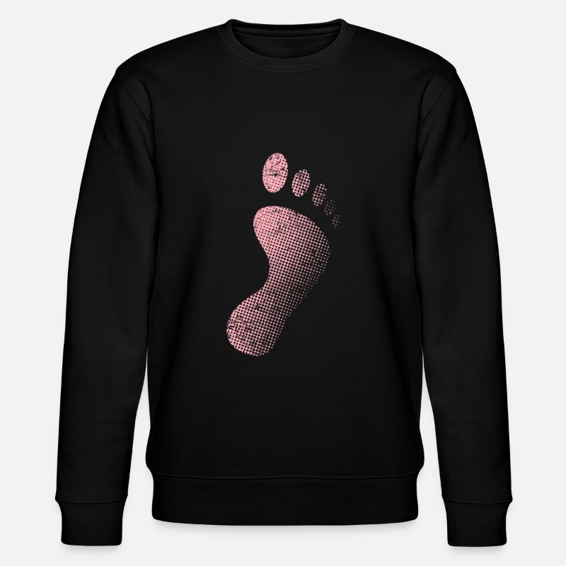Fußabdruck - Stanley/Stella Unisex Bio-Sweatshirt CHANGER  - Schwarz
