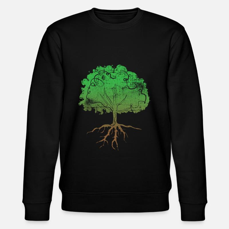 Tree - Stanley/Stella CHANGER Unisex Organic Sweatshirt - black