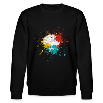 Baum - Stanley/Stella Unisex Bio-Sweatshirt CHANGER  - Schwarz - Vorne - Nik (191cm) & Marisol (170cm)