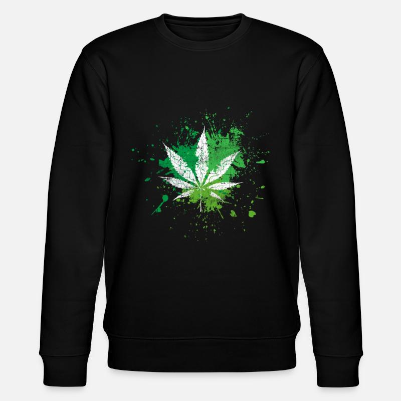 Cannabis - Stanley/Stella Unisex Bio-Sweatshirt CHANGER  - Schwarz