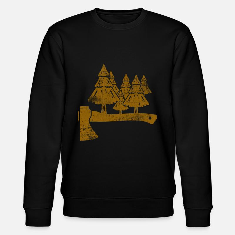 Holzfäller - Stanley/Stella Unisex Bio-Sweatshirt CHANGER - Schwarz