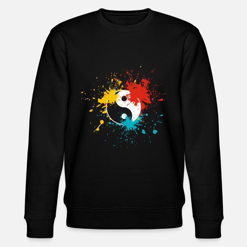 Yin Yang - Stanley/Stella Unisex Bio-Sweatshirt CHANGER  - Schwarz