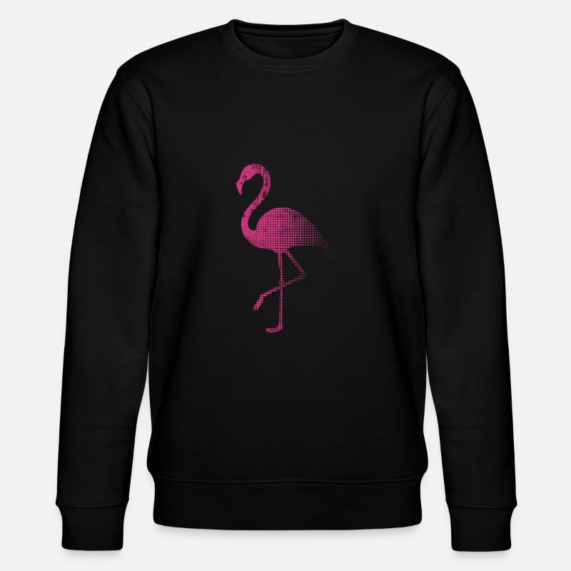 Flamingo - Stanley/Stella Unisex Bio-Sweatshirt CHANGER  - Schwarz