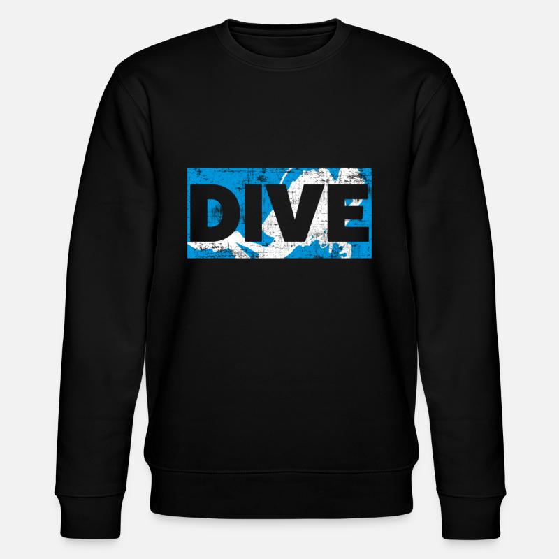 Diver - Stanley/Stella CHANGER Unisex Organic Sweatshirt - black