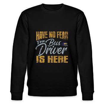 Busfahrer Spruch - Stanley/Stella Unisex Bio-Sweatshirt CHANGER  - Schwarz - Vorne - Nik (191cm) & Marisol (170cm)