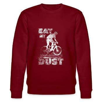 mountain bike - Stanley/Stella CHANGER Unisex Organic Sweatshirt - burgundy - Front - Nik (191cm) & Marisol (170cm)